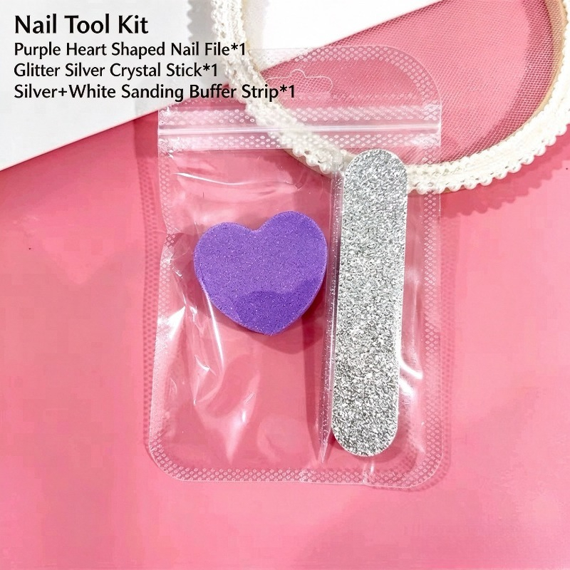 Tool Set - Nail Tool Three Piece Set: Crystal