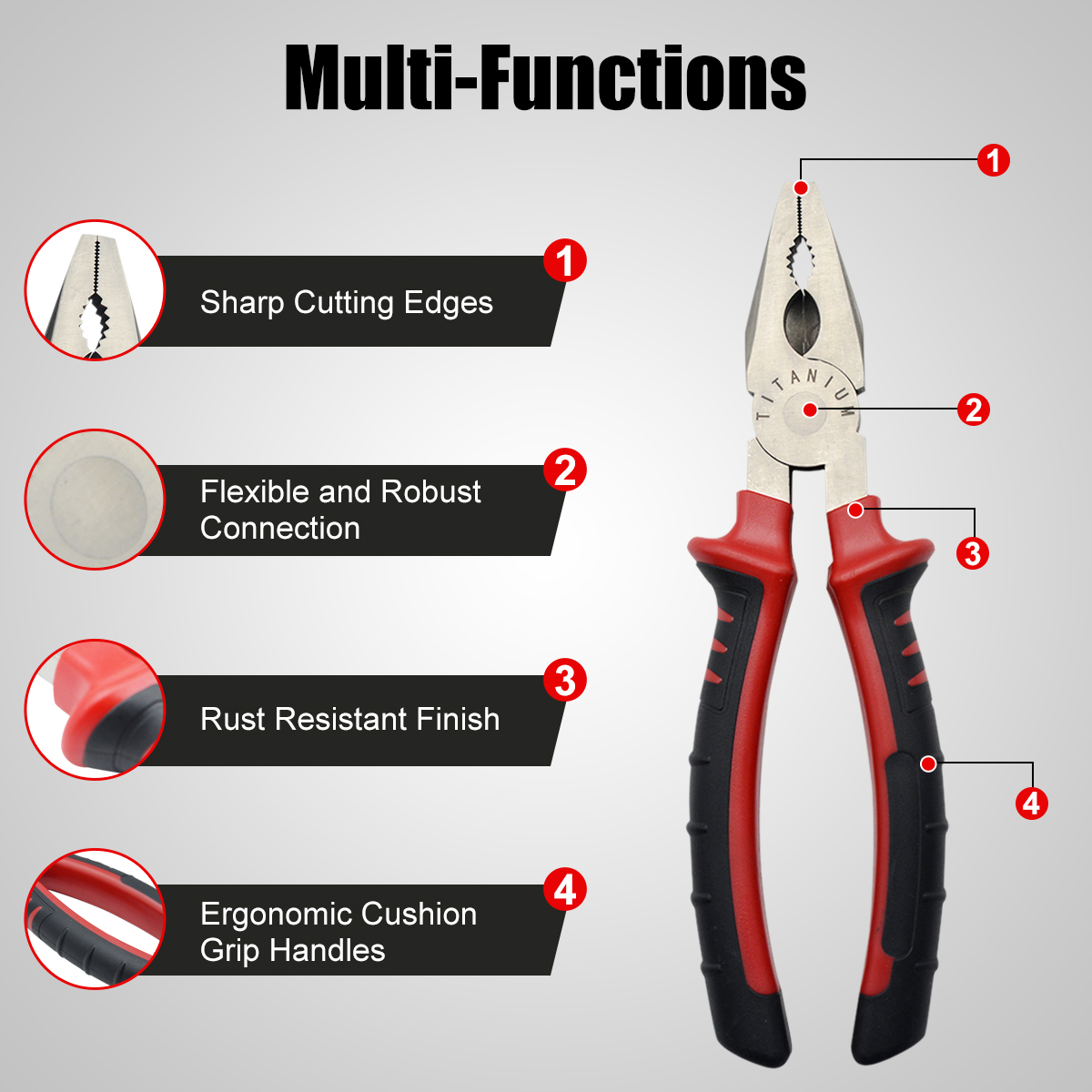 HENITUER T1040 Titanium Tools  - Pliers review and price