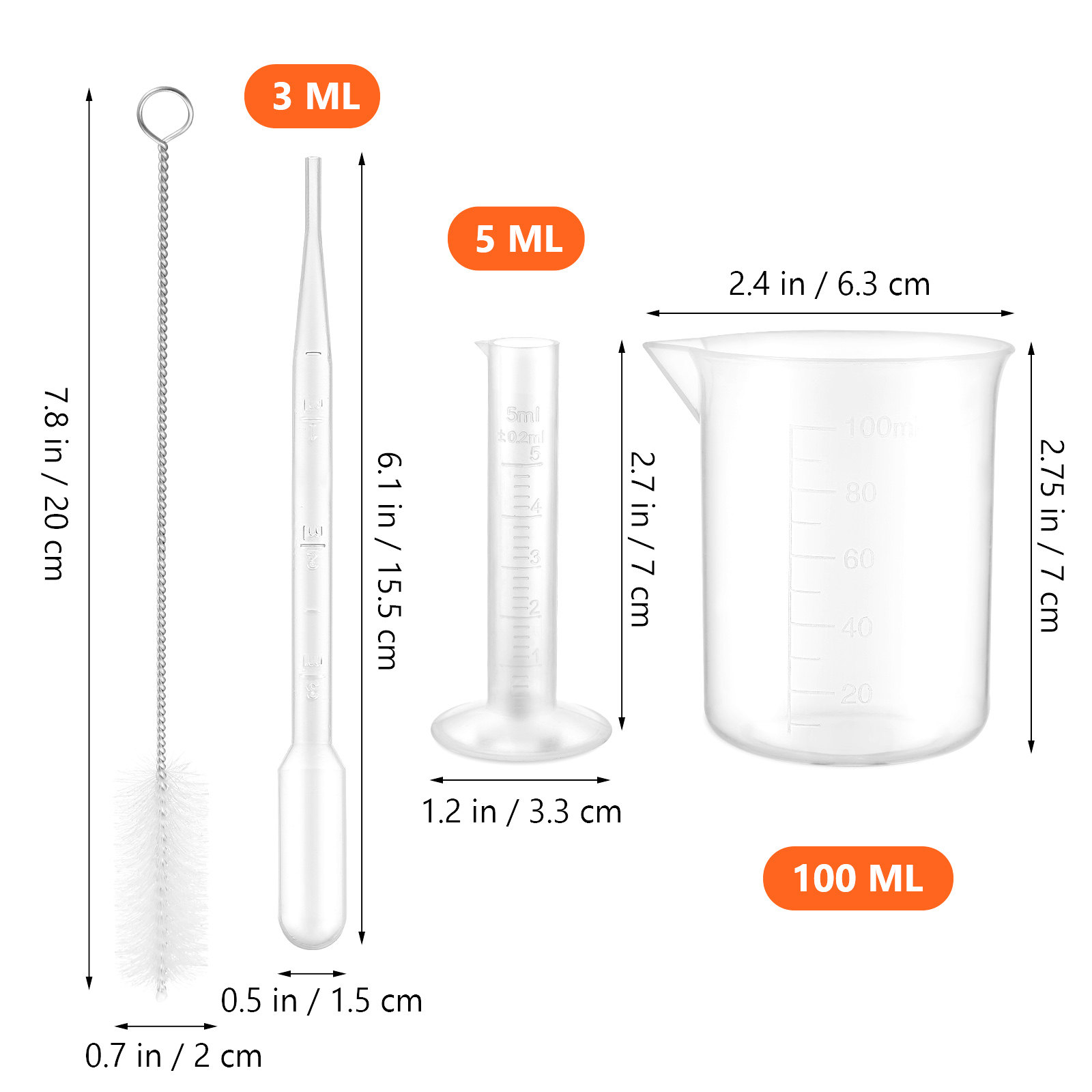 1 Set Plastic Graduated Cylind - Tools Youtube review and price